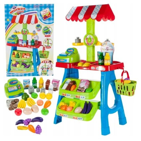 Dětský prodejní stánek s příslušenstvím 30 součástí Market Stall