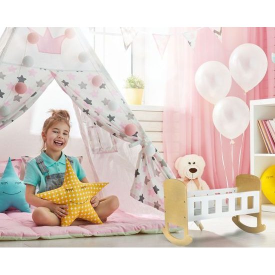 Ecotoys dřevěná postýlka pro panenky