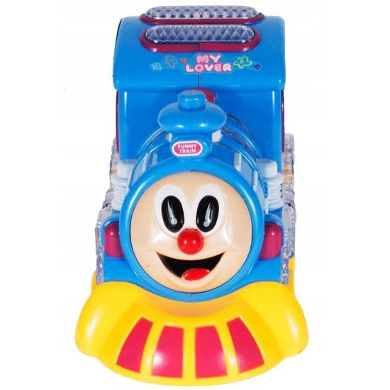 Multifunkční lokomotiva se světlem a zvukem ChoChoo Loco modrá