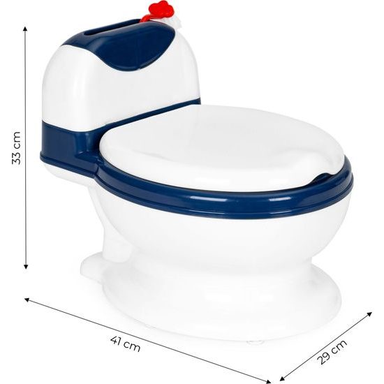 Ecotoys dětský nočník modro-bílý