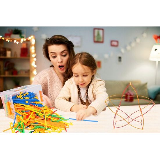 Kreativní stavebnice ze slámek Straws Blocks 700 dílků
