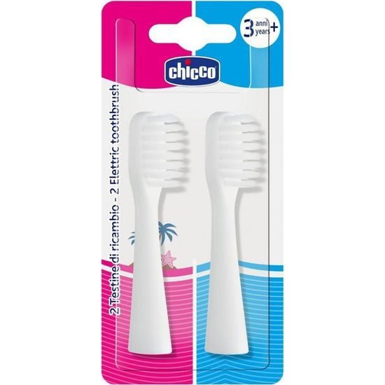 Chicco Náhradní hlavice na elektrický kartáček 36m+, 2ks