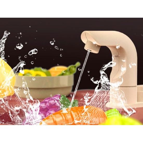 Doris dětská kuchyňka XXL se zvuky a tekoucí vodou-šedá