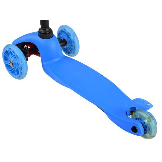 Dětská koloběžka Scooter 717 se svítícími koly - modrá