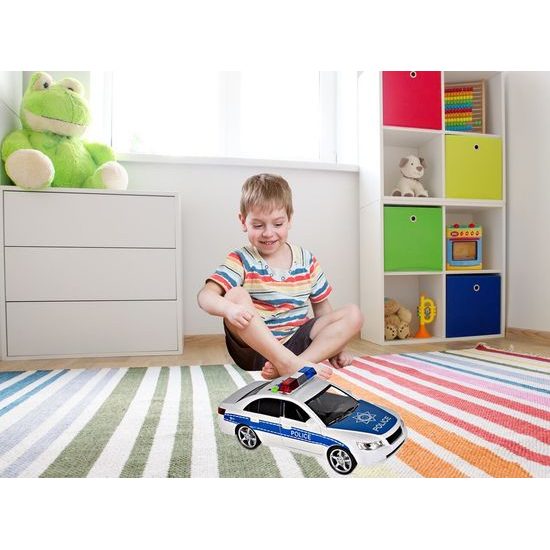 Policejní auto se světly a zvuky City Rescue 1:16