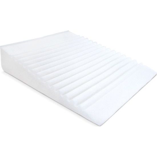 Kojenecký polštář - klín Sensillo bílý Luxe s aloe vera 30x38 cm do kočárku