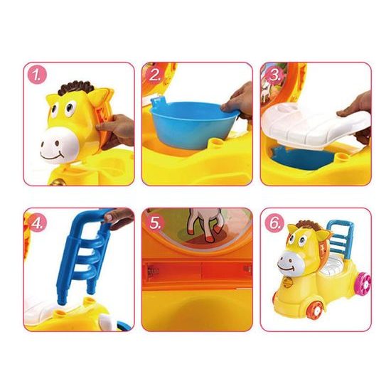 Haunger dětské odrážedlo s nočníkem 3v1 Oslík