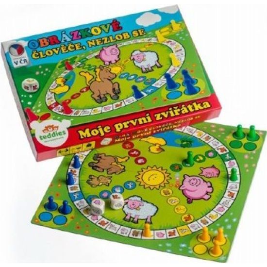 Člověče, nezlob se obrázkové - Moje první zvířátka - společenská hra pro nejmenší