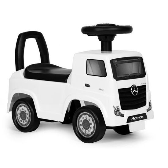 Dětské mini odrážedlo se zvuky Mercedes Actros - bílé