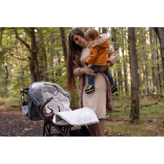 Sensillo Zimní fusak do kočárku Olaf grafitový