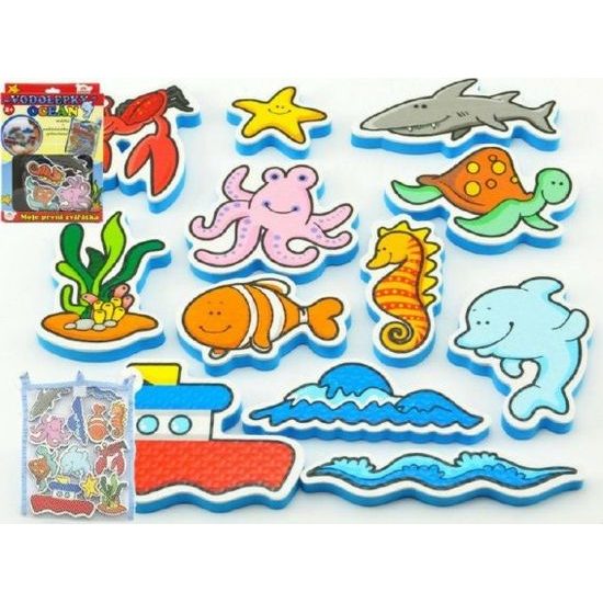 Pěnová sada Vodolepky - Moje první zvířátka oceán - 12ks