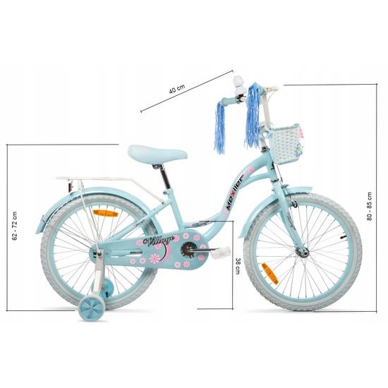 Dětské kolo Mexller Village blankytná 20"
