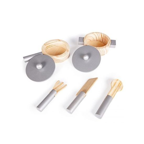 Ecotoys dětská dřevěná kuchyňka Bílá