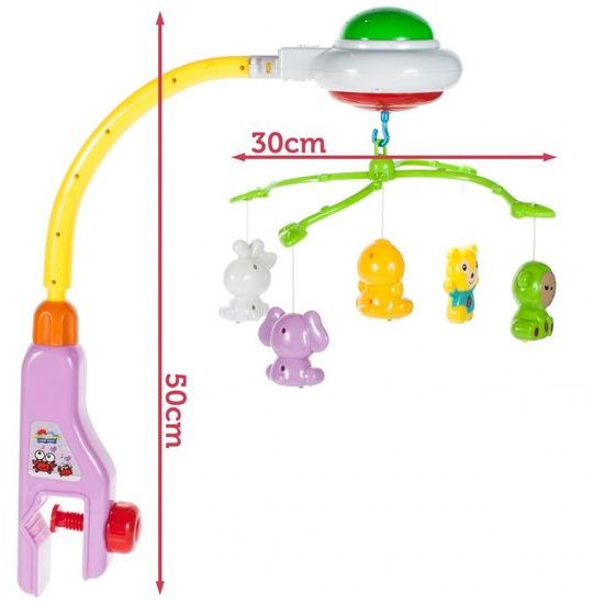 Doris kolotoč nad postýlku s projektorem Crib Bell