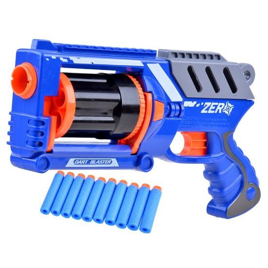 Dětská pistole Blaster Zero s 10 pěnovými náboji