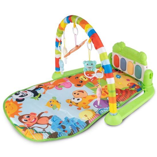 Dětská hrací deka s piankem Pedal Piano - modrá