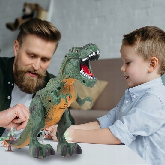 Interaktivní dinosaurus se světlem a zvuky T-Rex zelený