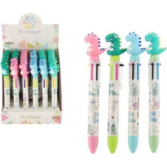 Propiska/Tužka dinosaurus - mix 4 barvy