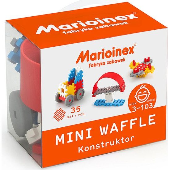 Stavebnicové kostky WAFFLE MINI 35 Kluk