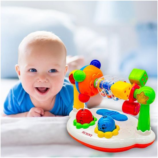 Dětské vzdělávací chrastítko na baterie Music Kingdom