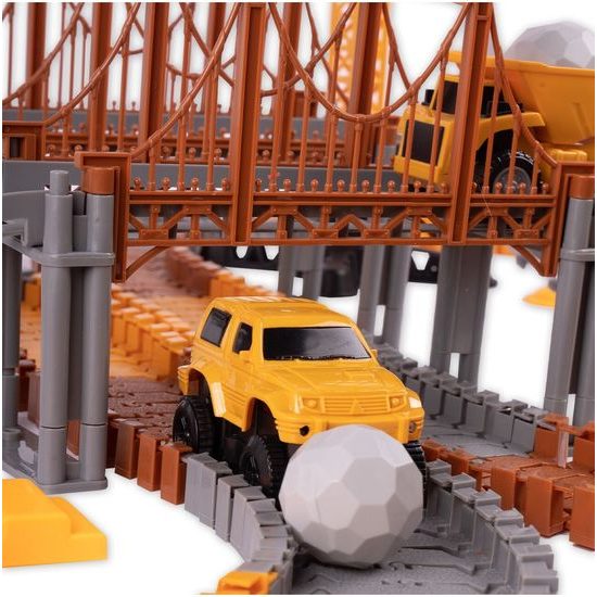 Autodráha s autíčkem na baterii a jeřábem 273 dílků City Truck