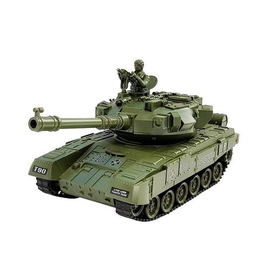 Vojenský tank na dálkové ovládání Russian T90 zelený 1:28
