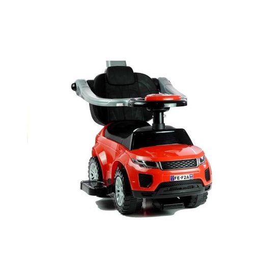 Odrážedlo Range Rover s vodící tyčí 3v1 červené