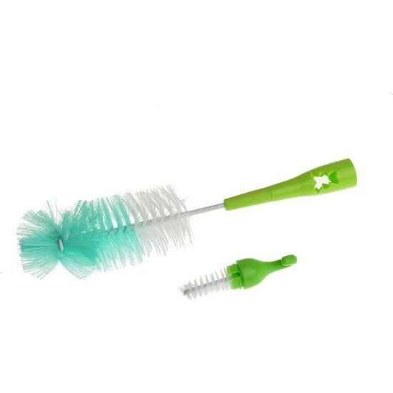 Kartáč na láhev a dudlík Akuku barevný