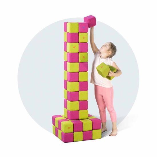 Magnetická stavebnice JollyHeap Medium 50 ks