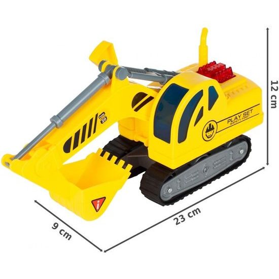 Bagr se světlem a zvukem City Builder 1:18