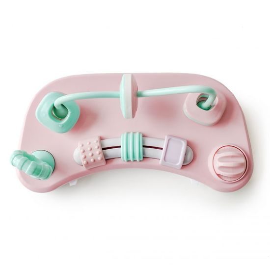 Ecotoys dětské chodítko s hračkami růžové