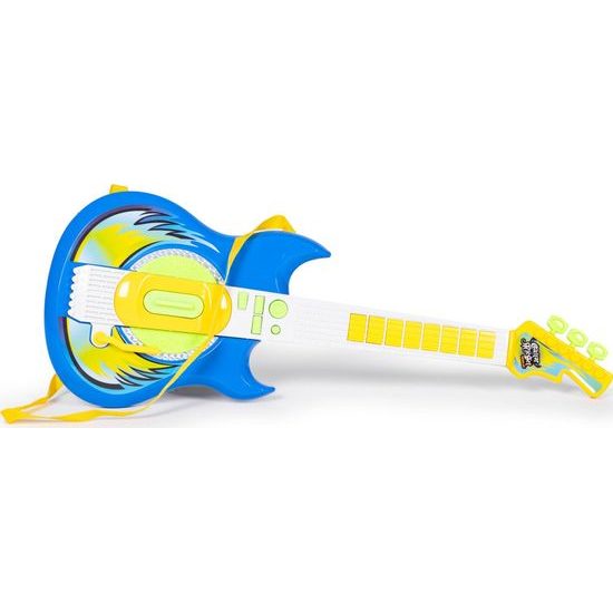 Dětská elektronická kytara se stativem a mikrofonem Guitar Micset - modrá