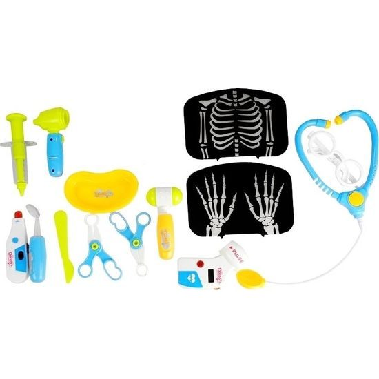 Doktorský RTG stolek s příslušenstvím 22ks