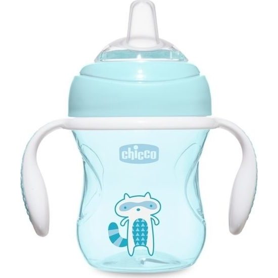 Chicco hrneček učíme se s držadly 200 ml modrá mýval