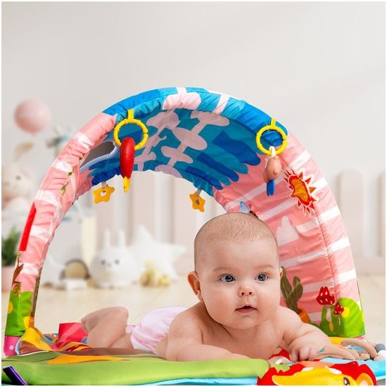 Hrací deka 4v1 s tunelem a hrazdičkou Activity Gym