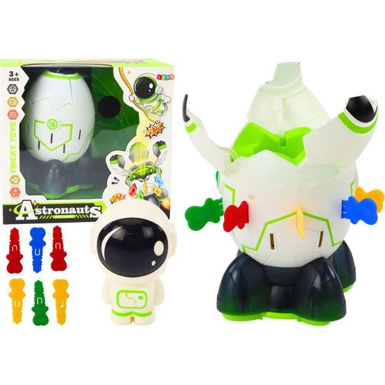 Arkádová hra Kosmonaut vyskakující z vesmírné rakety