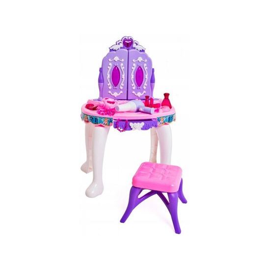 Doris dětský toaletní stoleček Magické zrcadlo fialový