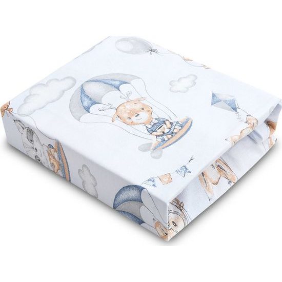 Sensillo Prostěradlo let balónem v oblacích 60x120cm