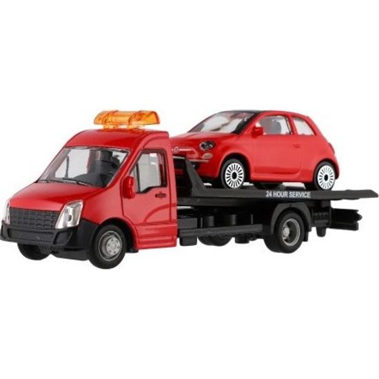 Auto/kamion Bburago odtahovka + auto - mix 6 barev