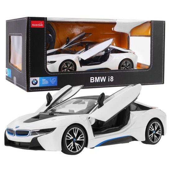 Rastar auto na dálkové ovládání BMW i8 1:14 bílé