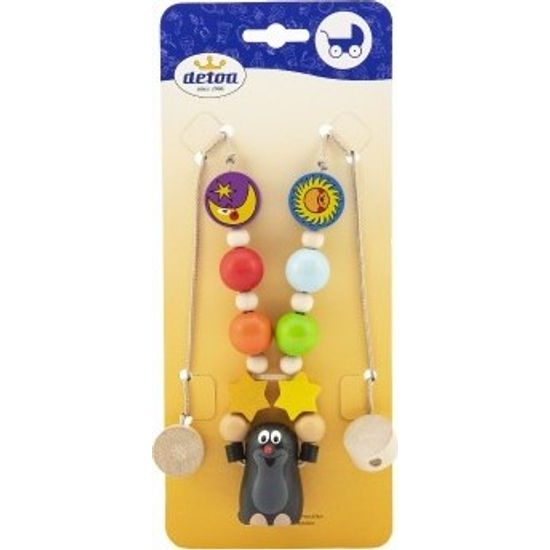 Dřevěný Závěs na kočárek Krtek