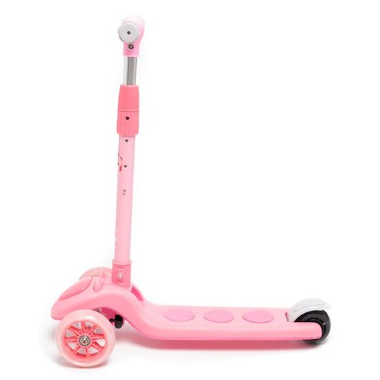 Majlo Toys dětská koloběžka Scooter se svítícími koly růžová