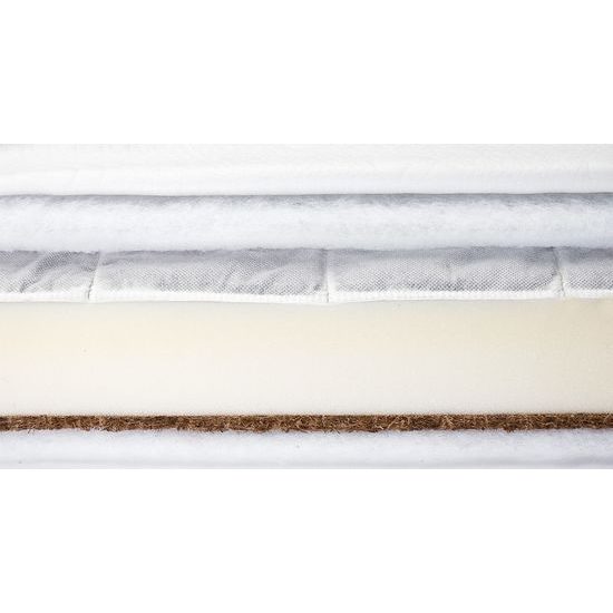 Matrace do postýlky pohanka-pěna-kokos 120 x 60cm