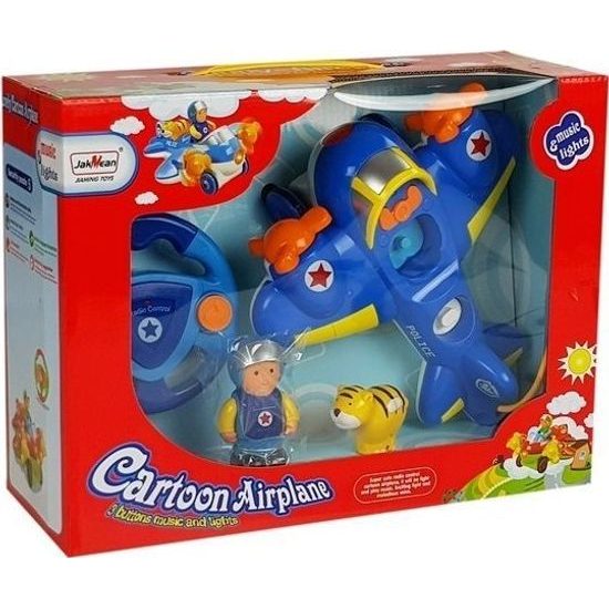 Hudební letadlo na dálkové ovládání modré