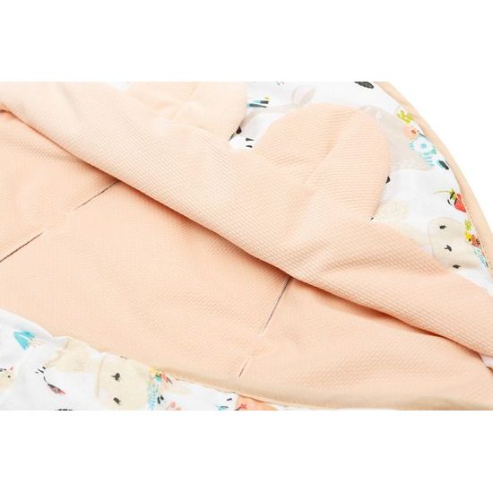 Dětská zavinovačka do autosedačky XL Sensillo Velvet - piknik broskvová