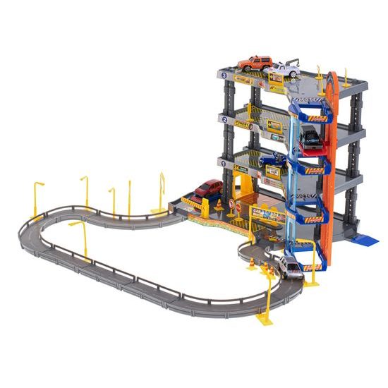 Parkovací garáž s výtahem + 6 autíček Super Garage