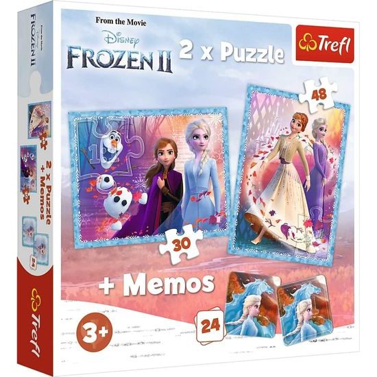 TREFL 2v1 puzzle MEMOS - Princezny ve své zemi