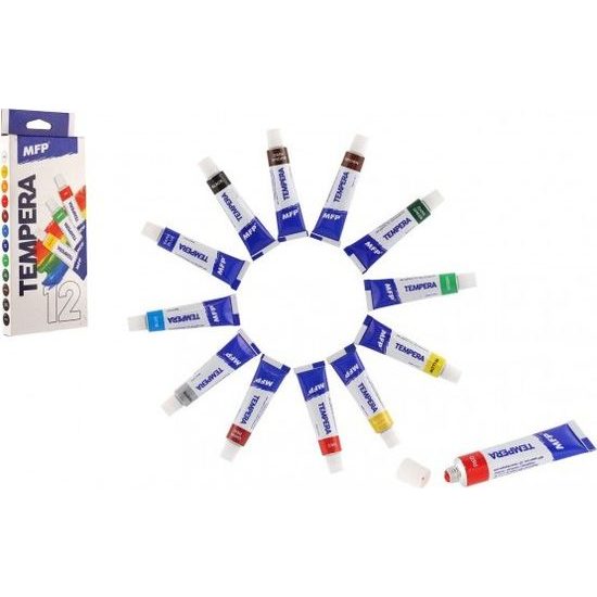 Temperové barvy 12 ks