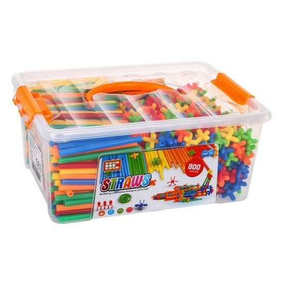 Kreativní stavebnice ze slámek Straws Blocks 800 dílků