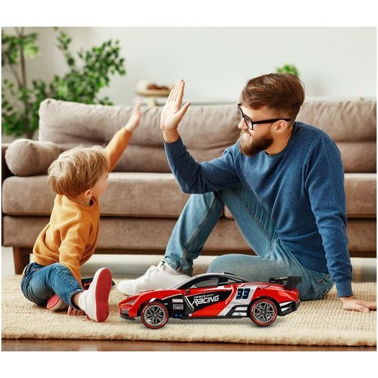 Autíčko na dálkové ovládání s LED podsvícením Speed Racing 1:12 - červené